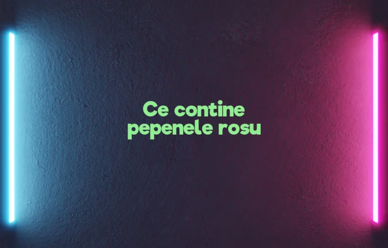 ce contine pepenele rosu