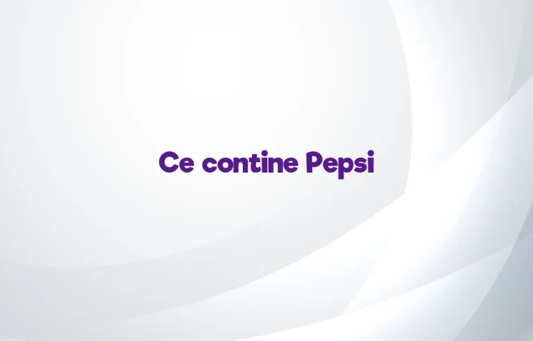 ce contine pepsi