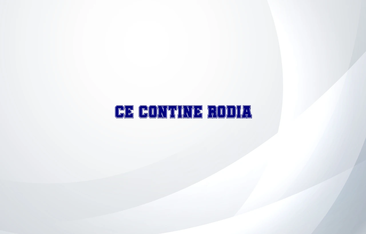 ce contine rodia