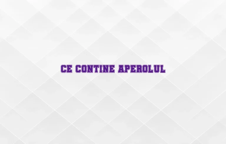 ce contine aperol